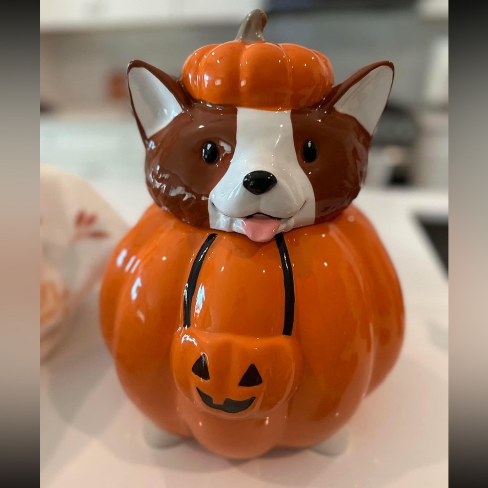 Corgi cookie jar
